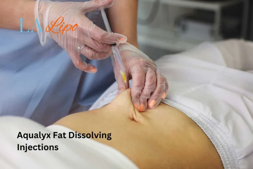 woman having fat dissolving injections Burton upon Trent in the stomach