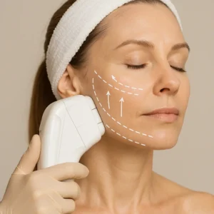 Woman having HI-FU to reduce wrinkles call LA LIPO Burton upon Trent Now!