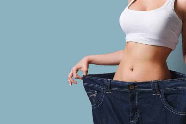 woman after fat reduction treatment Burton upon Trent