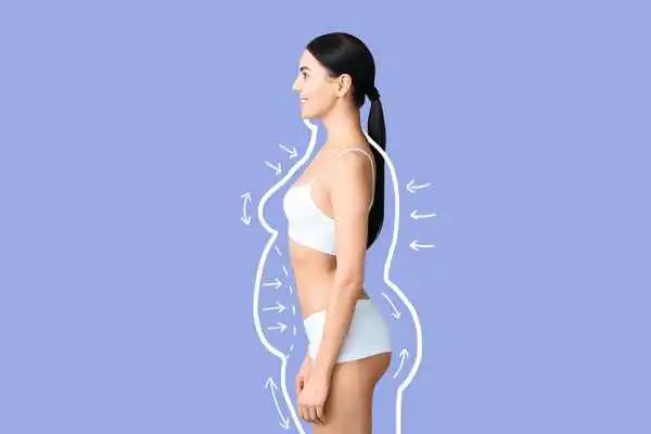 image of woman experiencing fat reduction treatment Burton upon Trent