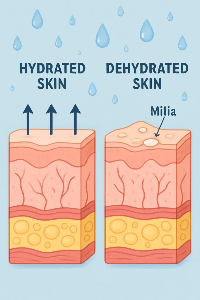 The importance of hydration and milia production Burton upon Trent