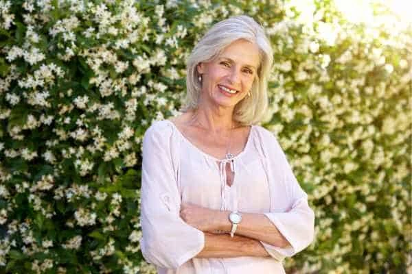 Older woman happy with urinary incontinence treatment Burton upon Trent